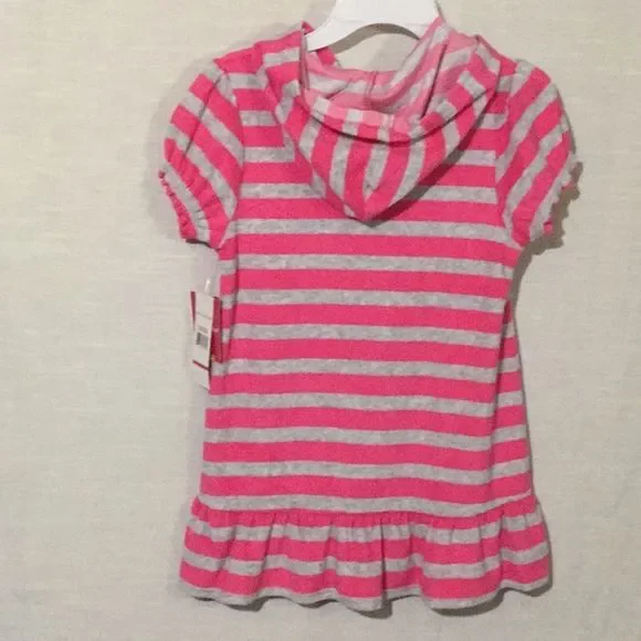 terry cloth cover up hoodie w/zipper - Picture 2 of 8